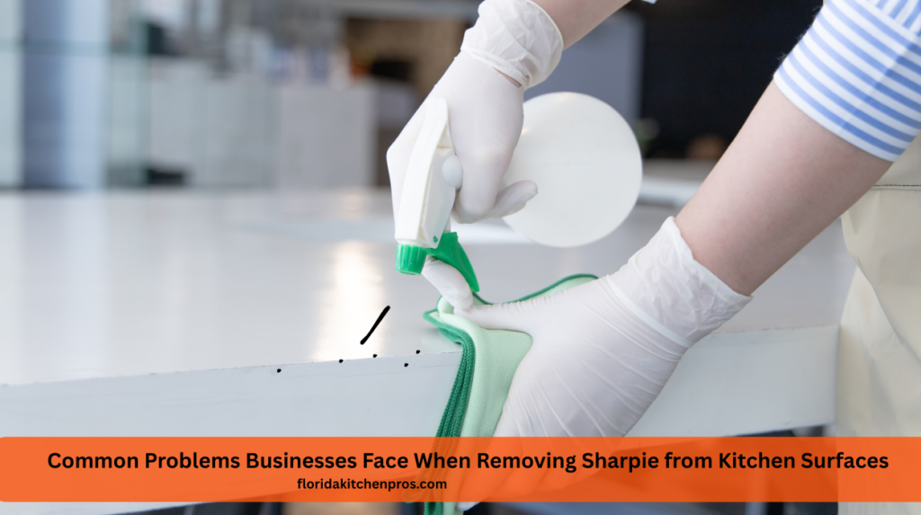 Common Problems Businesses Face When Removing Sharpie from Kitchen Surfaces